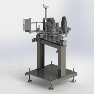 Compact side labeler 3d rendering